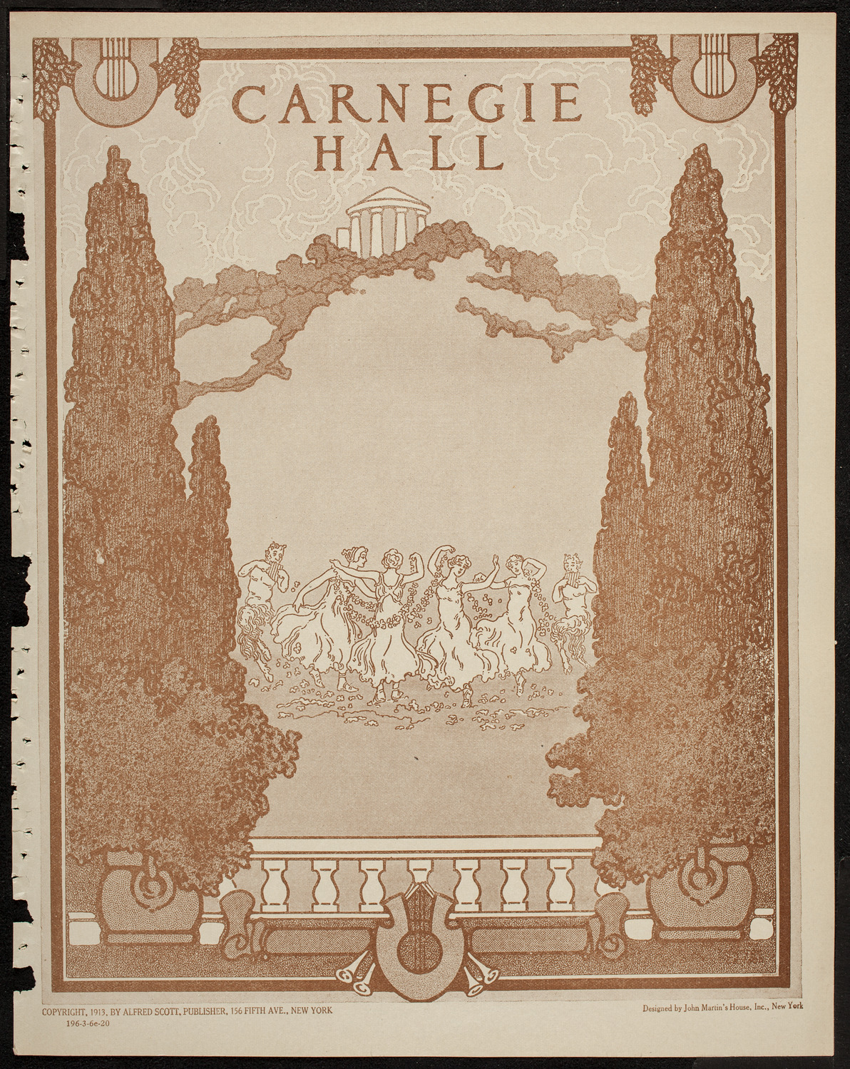 New York Philharmonic, March 6, 1920, program page 1