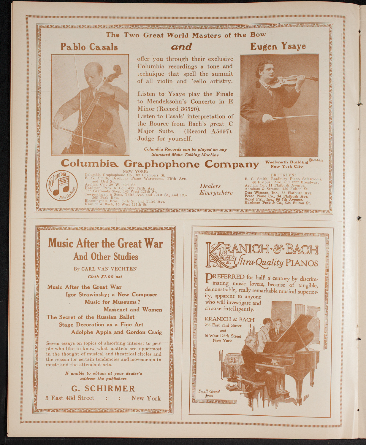 Mass Meeting and Demonstration for Jewish Congress to Demand the Rights of the Jewish People, January 24, 1916, program page 6