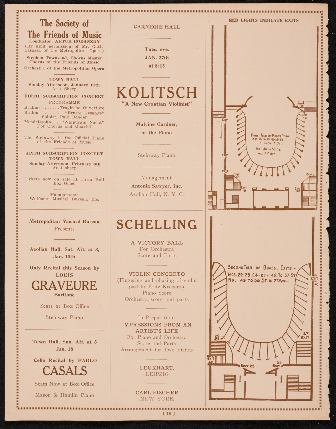 New York Banks' Glee Club, January 7, 1925, program page 10