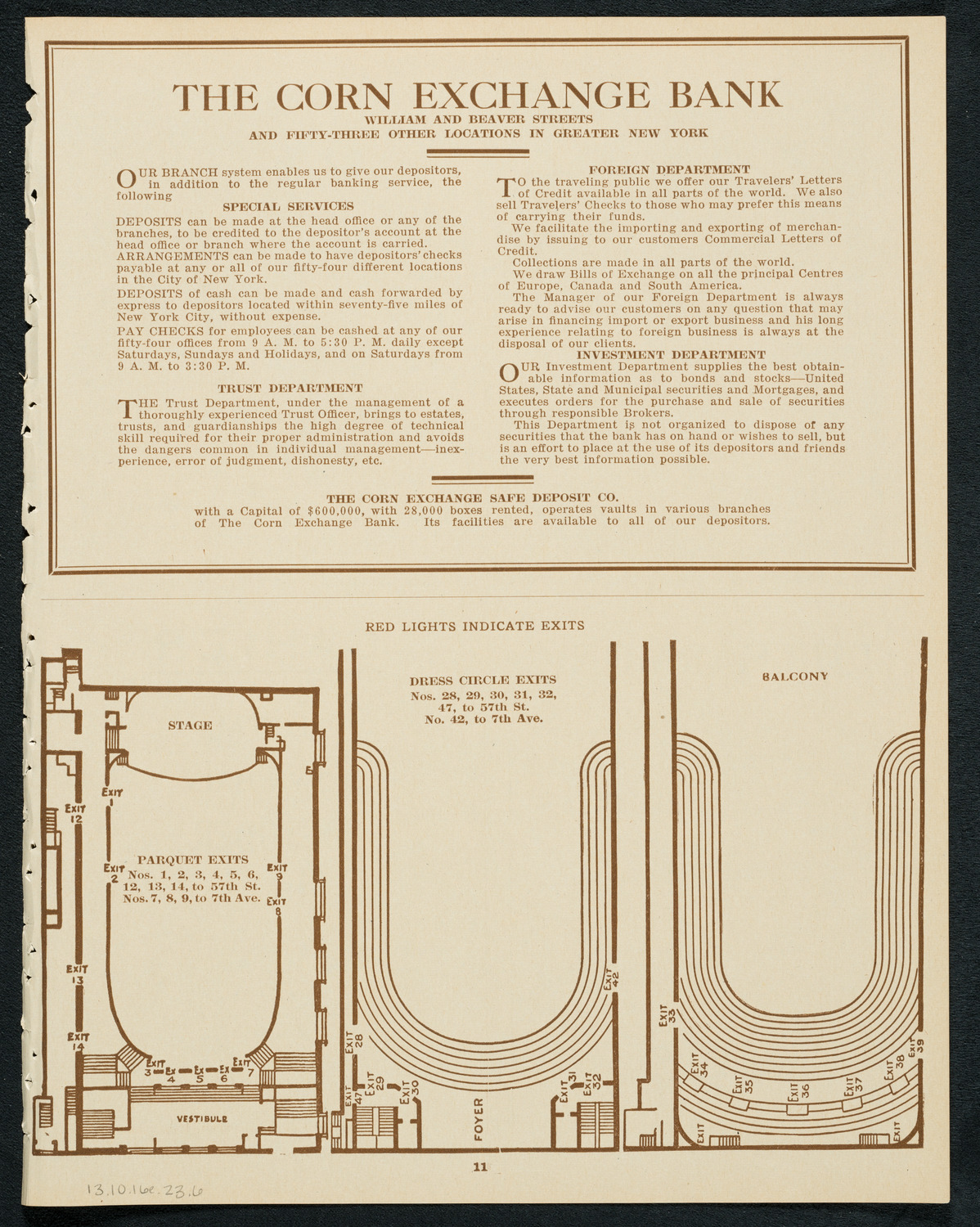 Philadelphia Orchestra, October 16, 1923, program page 11
