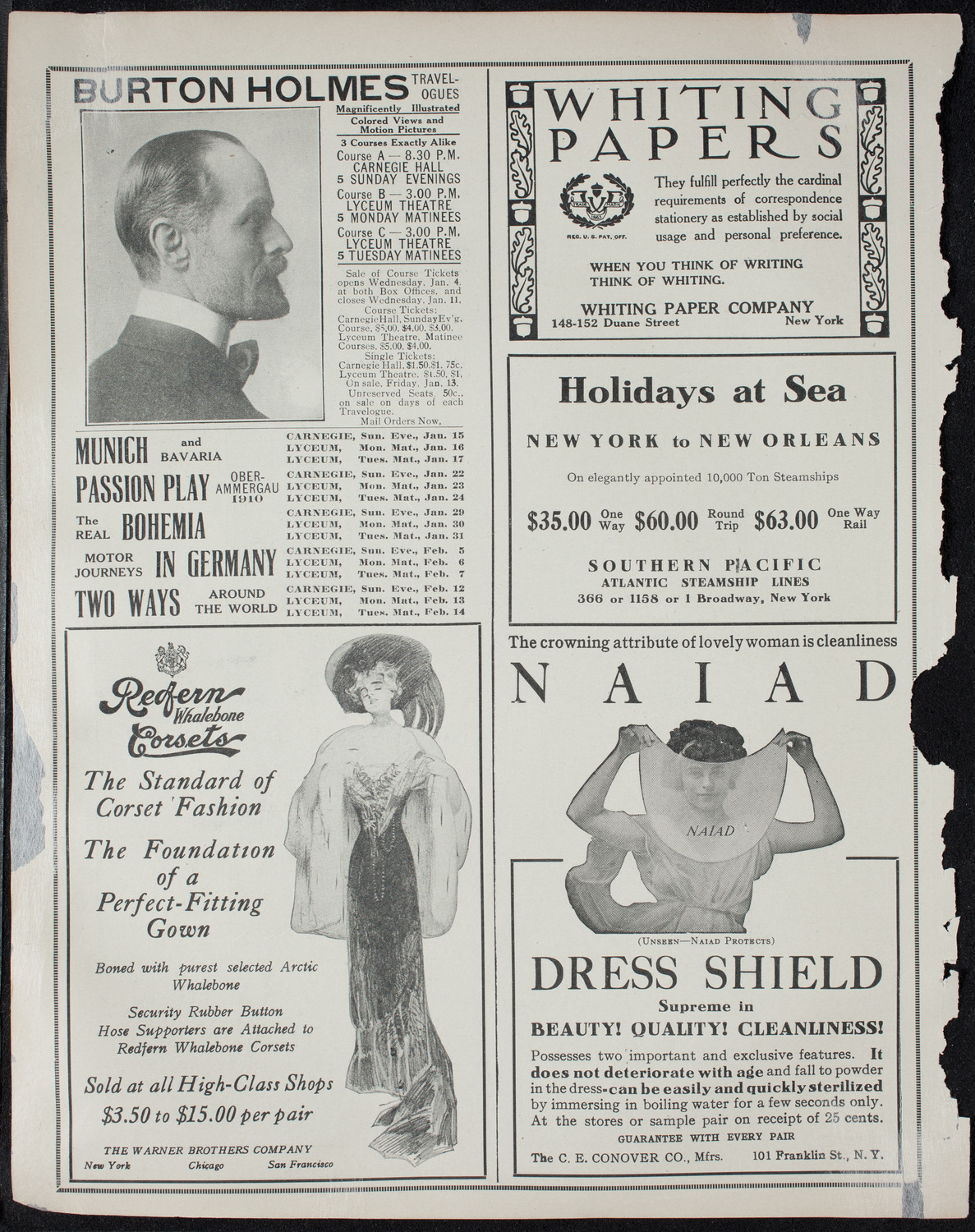 Ben Greet Players with New York Symphony Orchestra, January 2, 1911, program page 2