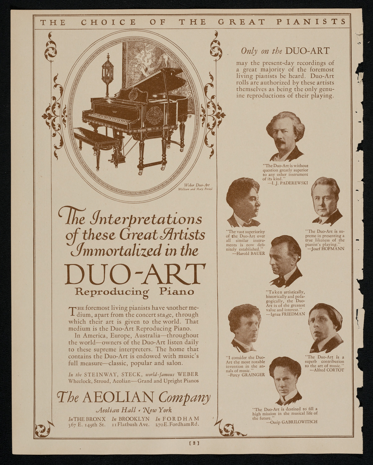 State Symphony Orchestra of New York, October 21, 1925, program page 2