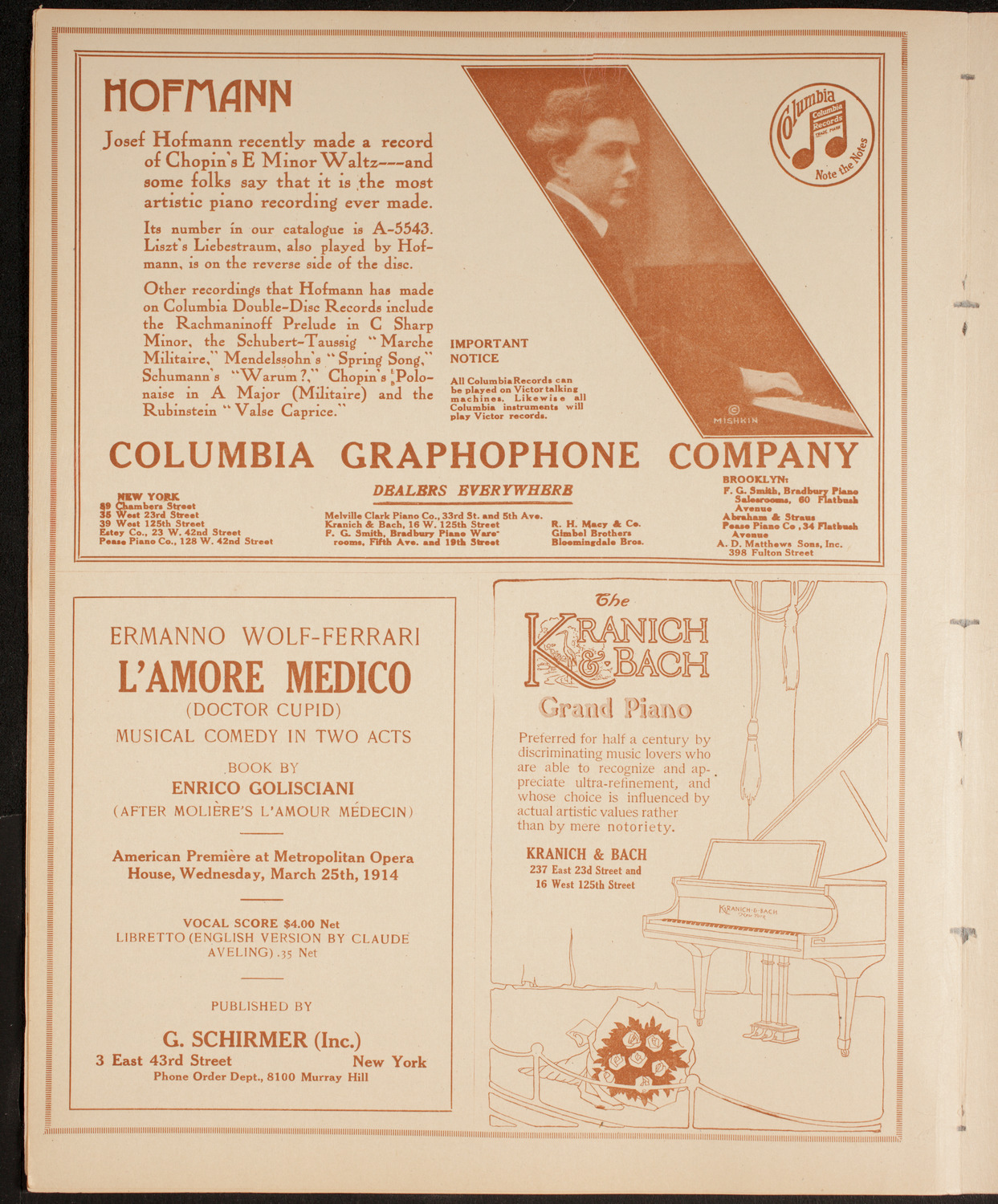 Frank R. Roberson, October 28, 1914, program page 6