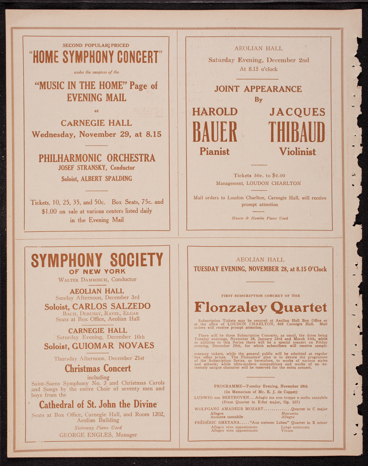 Lecture by Frederick Palmer, November 24, 1916, program page 8