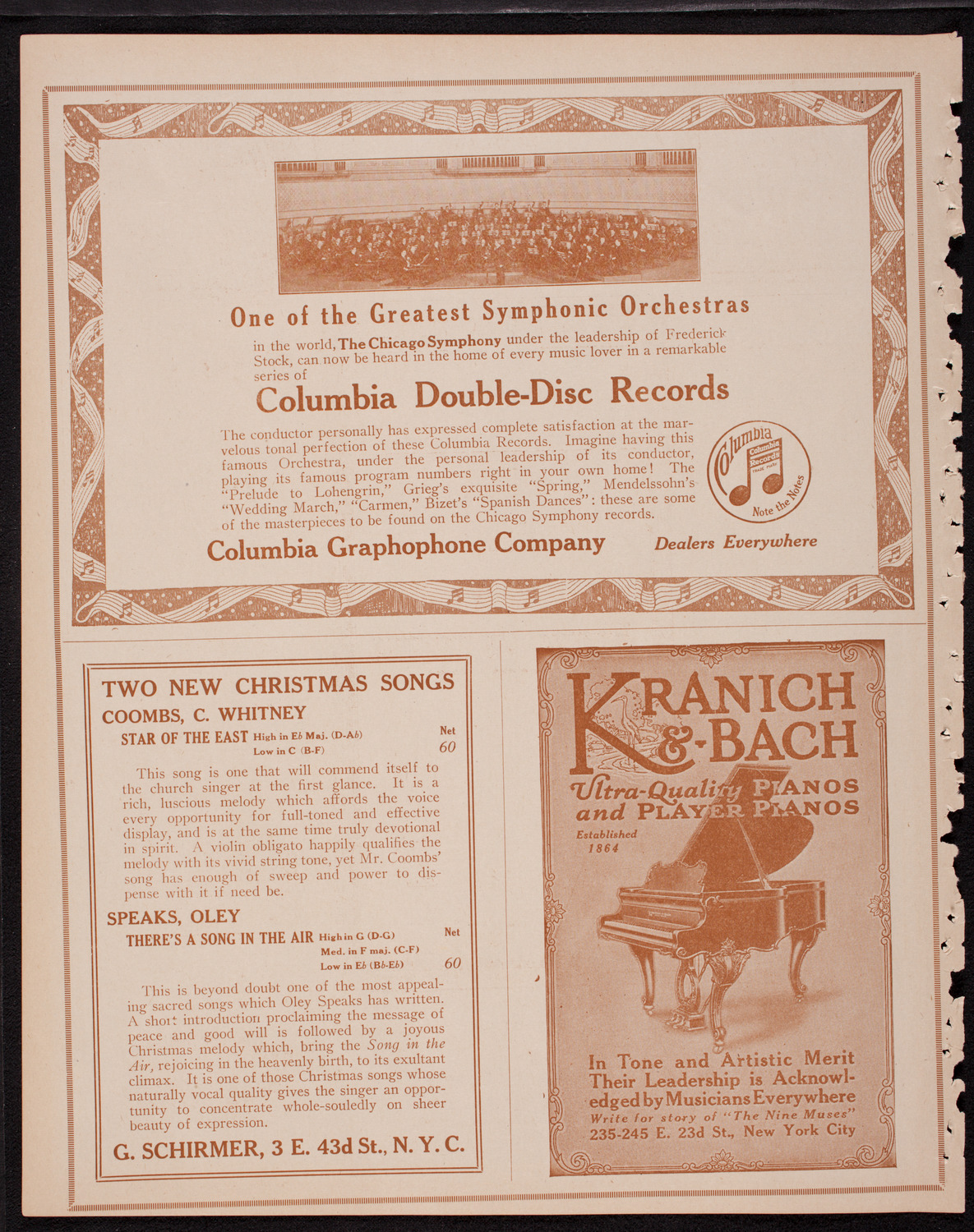 Boston Symphony Orchestra, December 2, 1916, program page 6