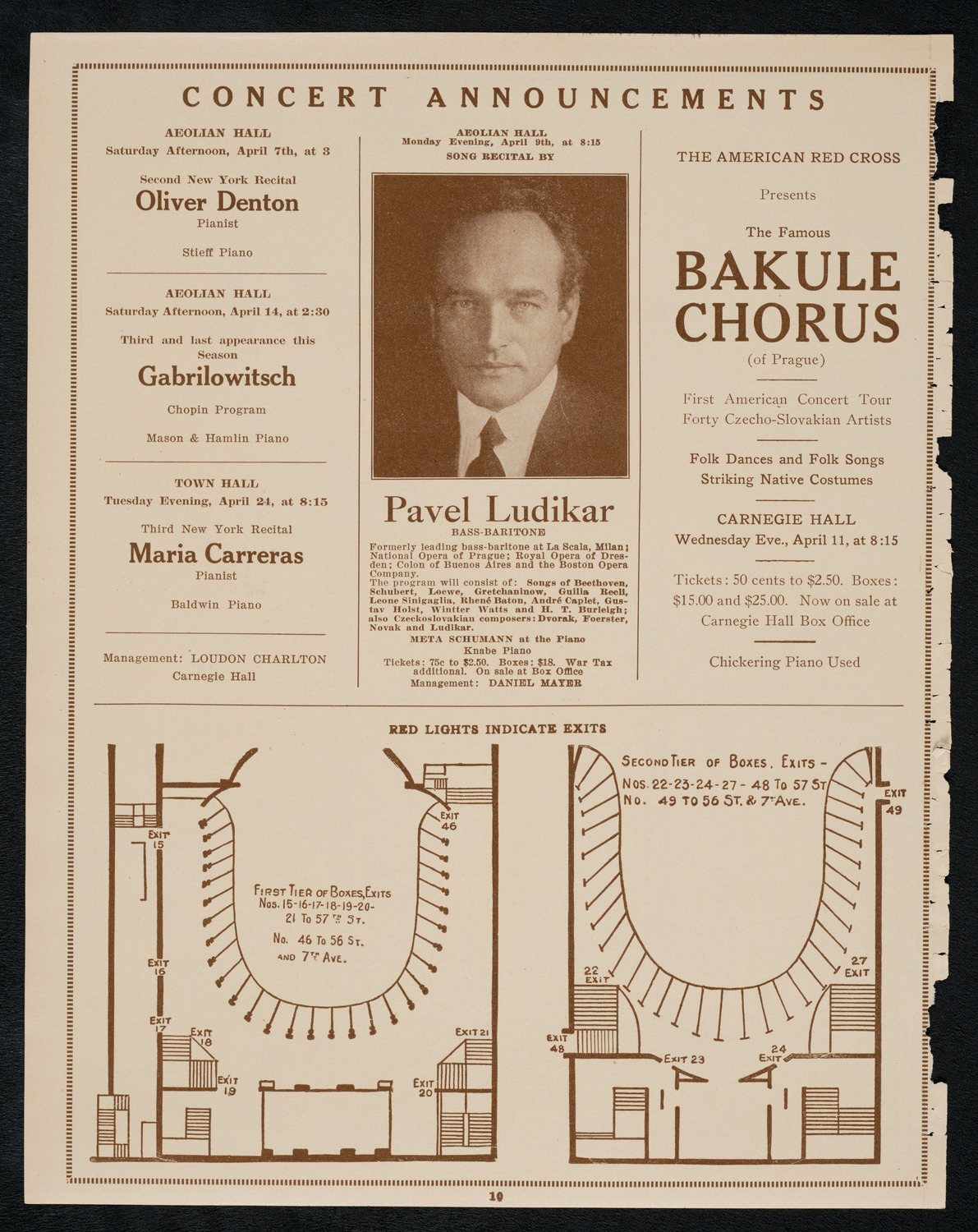 Philadelphia Orchestra, April 3, 1923, program page 10