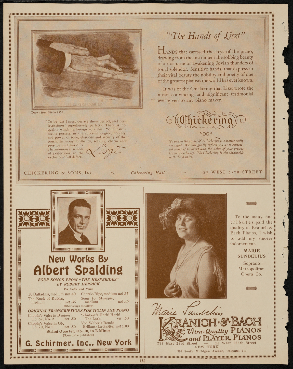 Isa Kremer, Soprano, March 29, 1925, program page 6