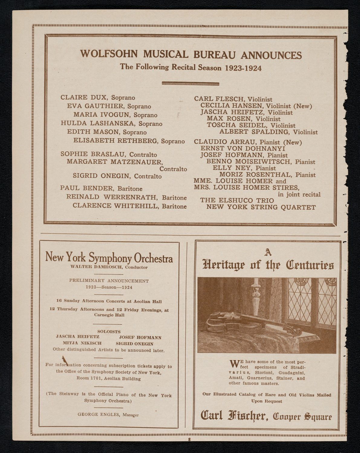 Grand Army of the Republic Memorial Day Exercises, May 30, 1923, program page 8