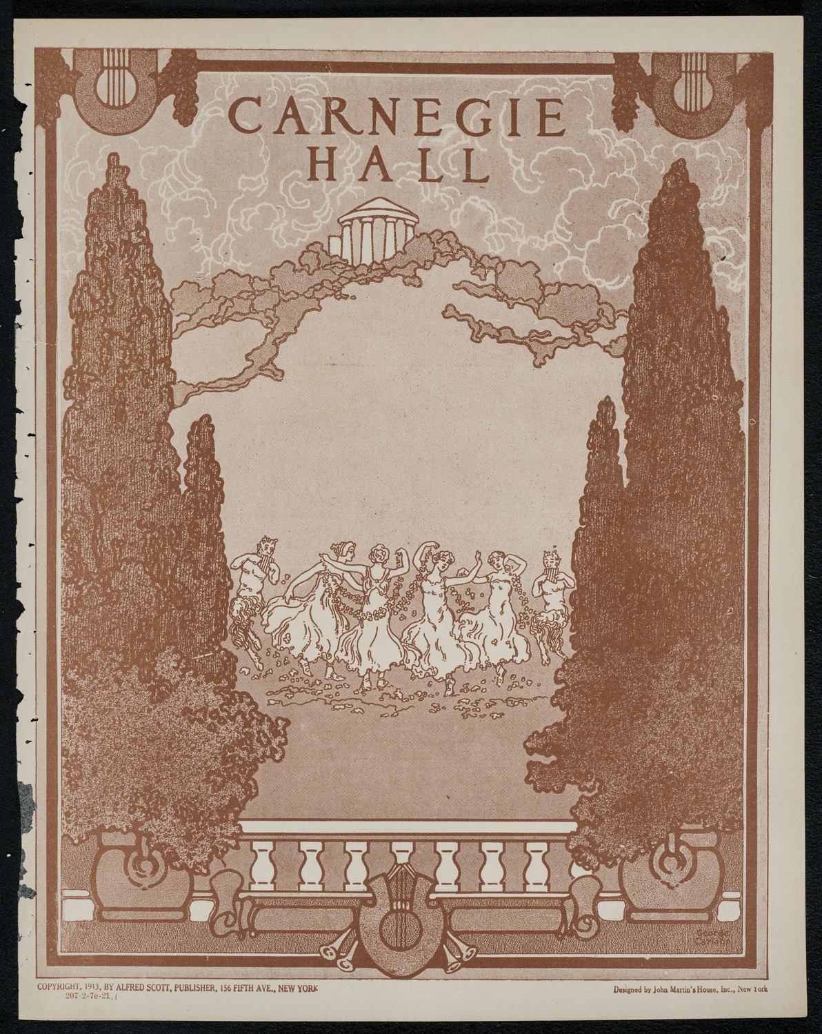 National Symphony Orchestra, February 7, 1921, program page 1