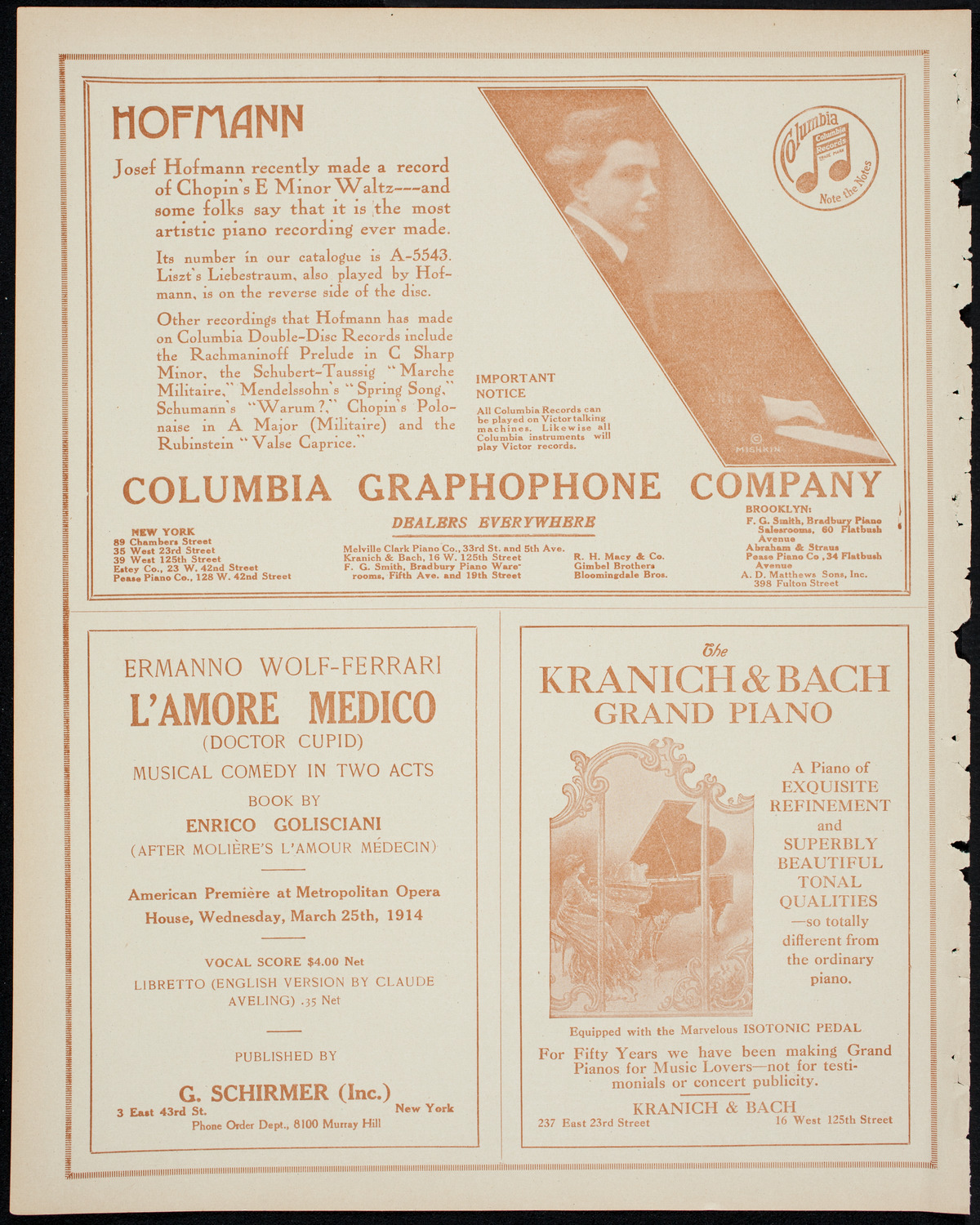 People's Symphony Concert, March 29, 1914, program page 6
