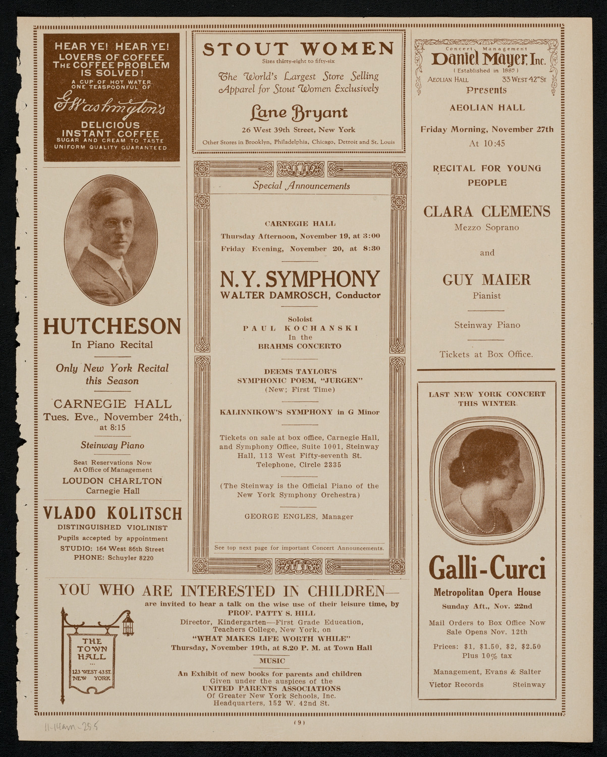 Symphony Concert for Young People, November 14, 1925, program page 9