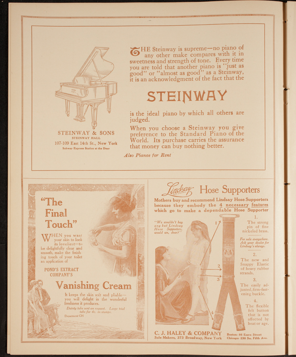 New York Philharmonic, November 29, 1914, program page 4