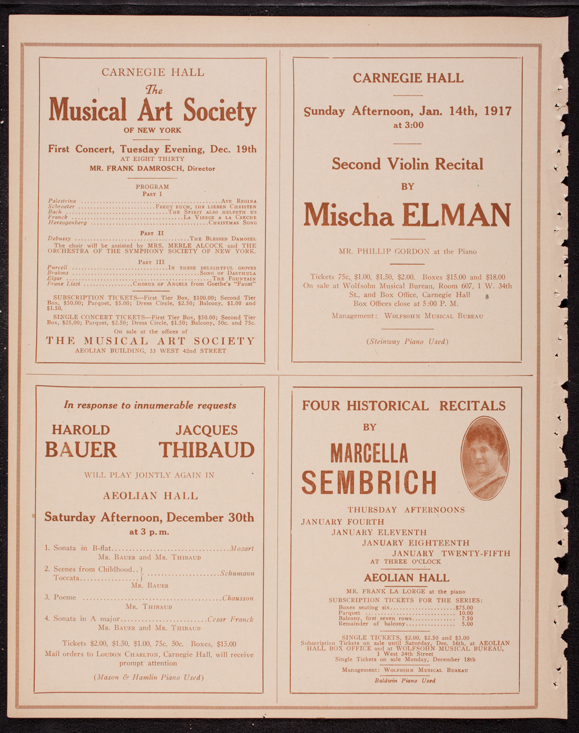 Symphony Concert for Young People, December 16, 1916, program page 10