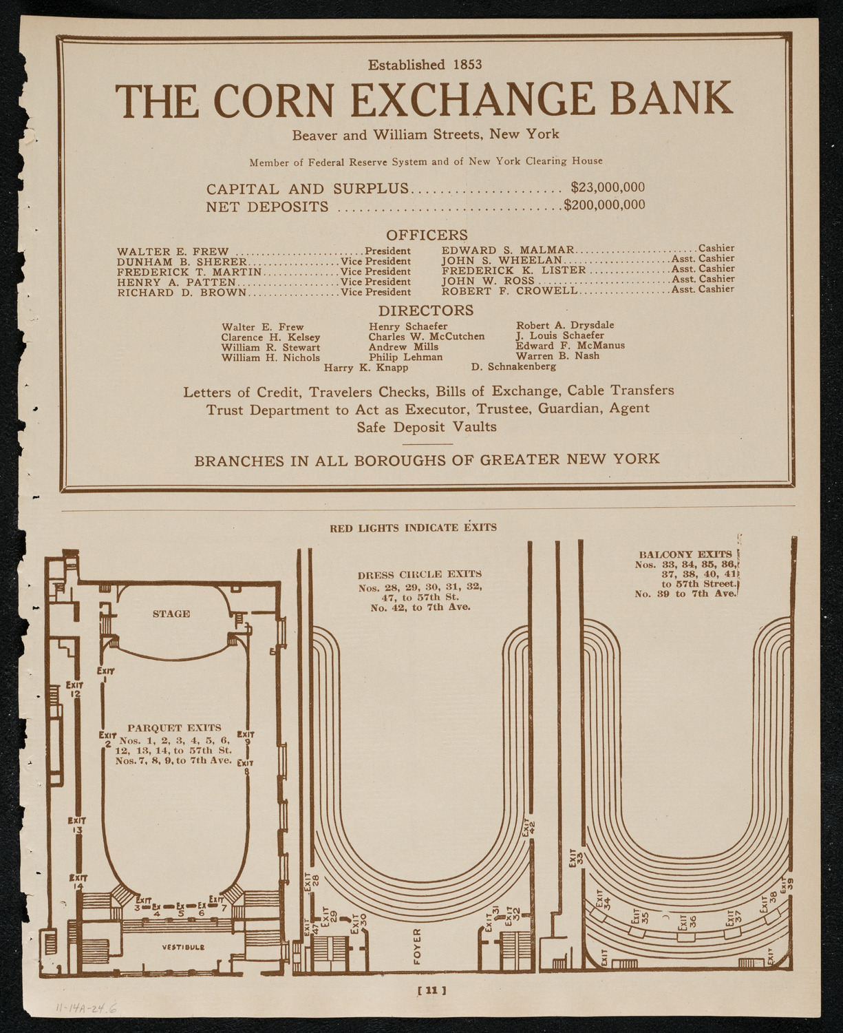 New York Philharmonic, November 14, 1924, program page 11