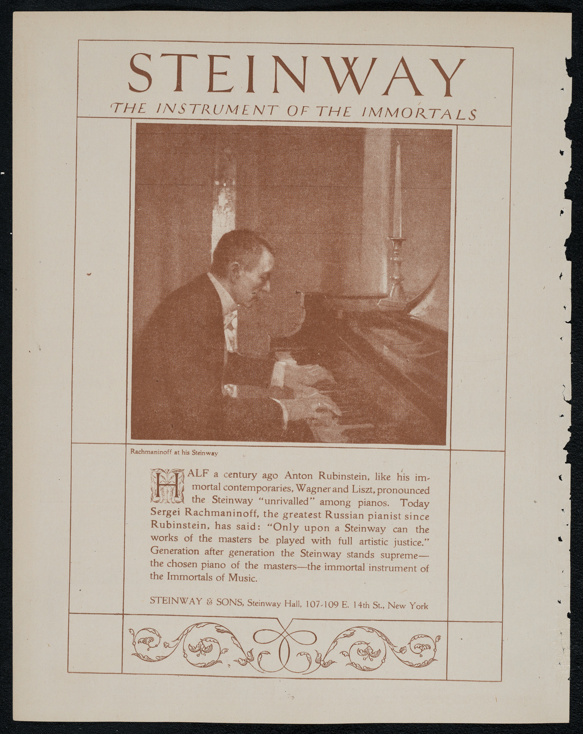 New York Philharmonic, February 10, 1921, program page 4