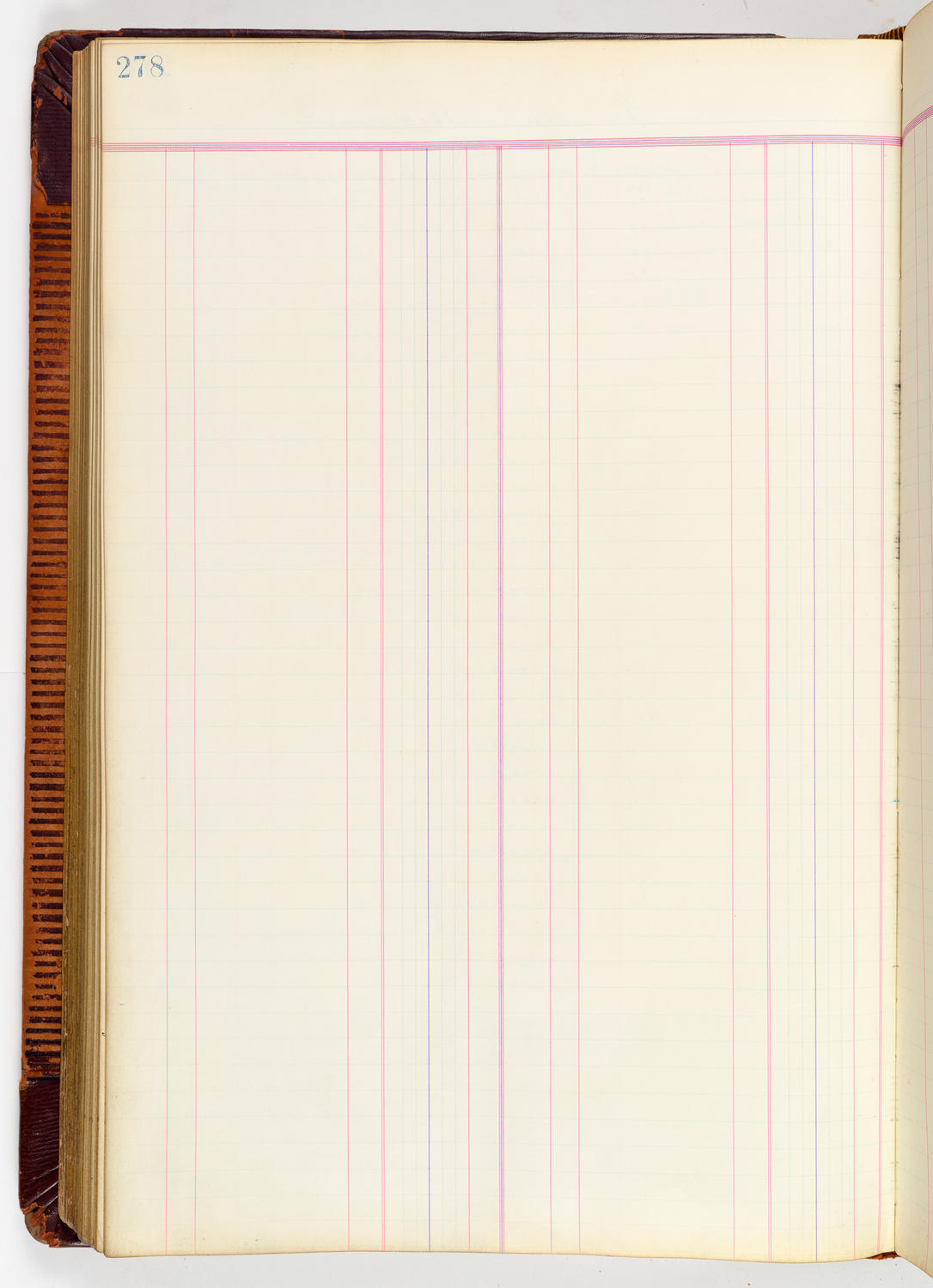 Music Hall Accounting Ledger, volume 3, page 278