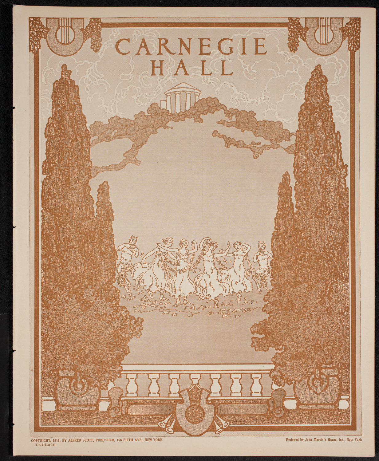 New York Philharmonic, February 11, 1916, program page 1