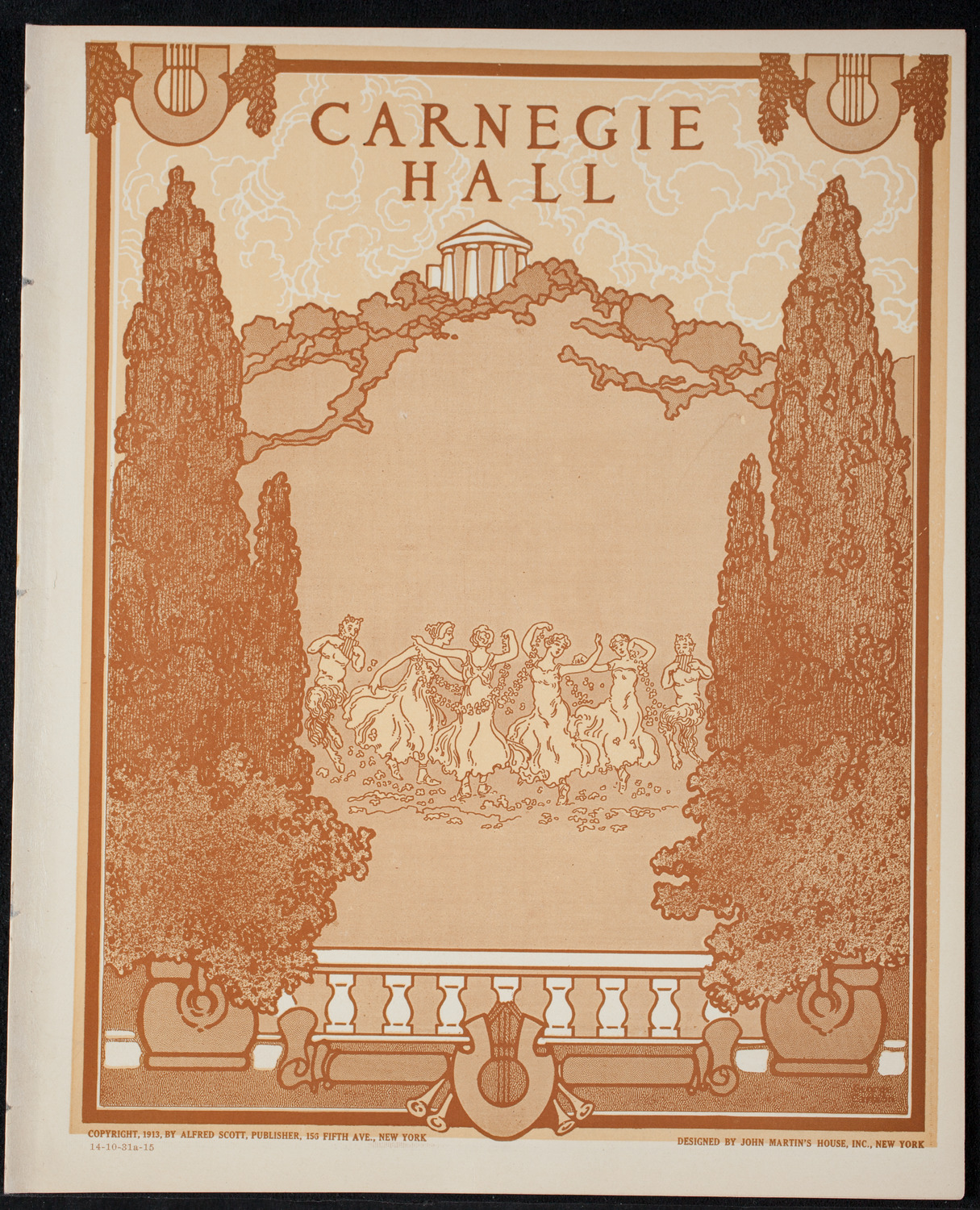 Nellie Melba, Soprano, October 31, 1915, program page 1