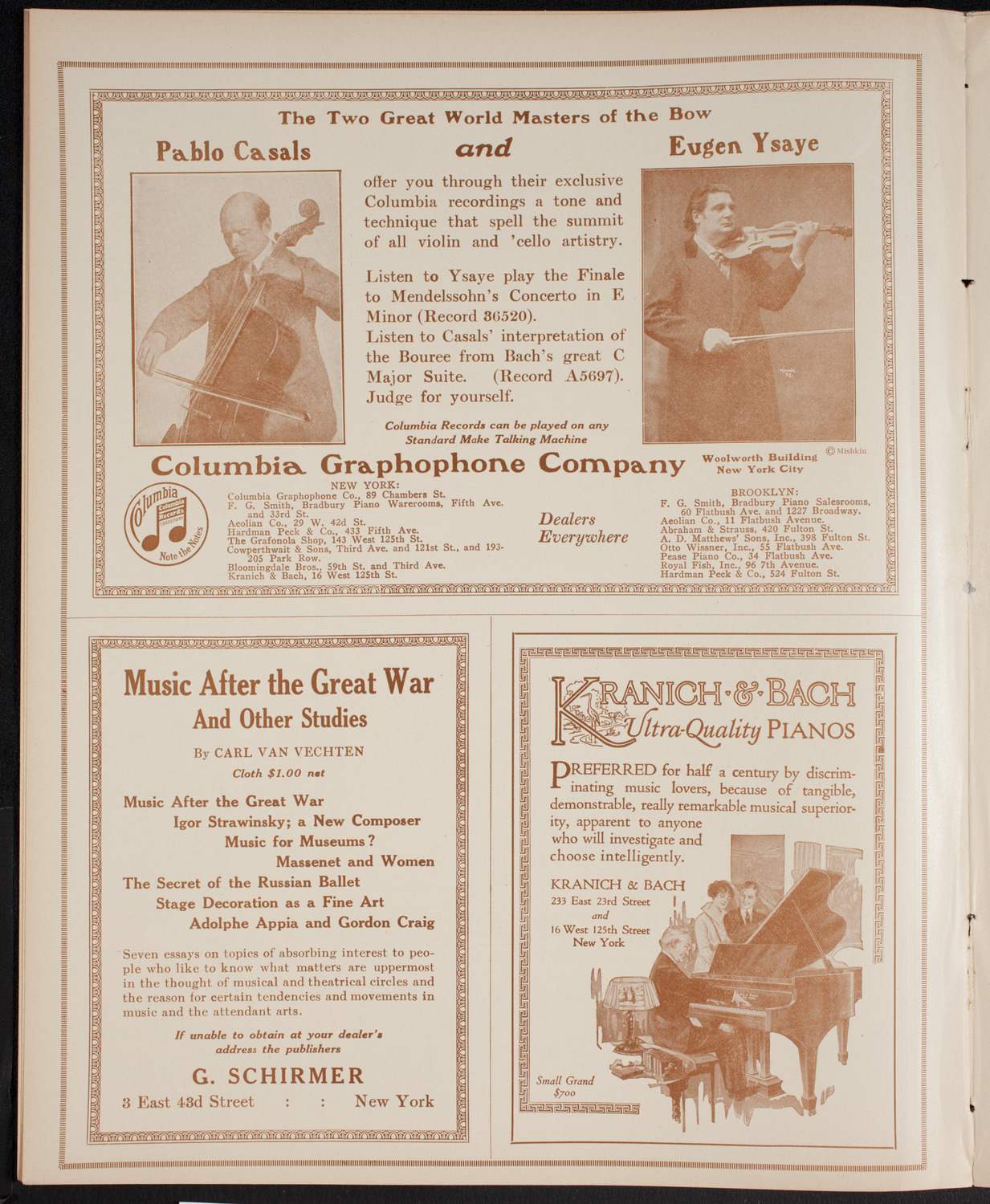 New York Philharmonic, January 7, 1916, program page 6