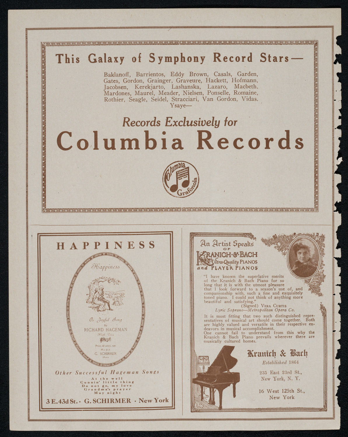 New York Symphony Orchestra, January 6, 1921, program page 6