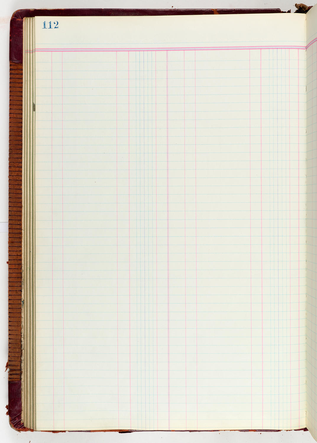 Music Hall Accounting Ledger Journal, volume 6, page 112