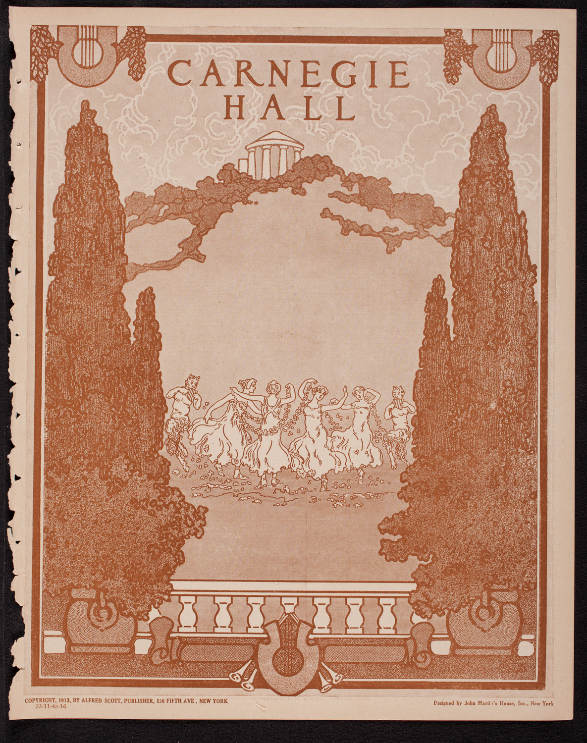 Boston Symphony Orchestra, November 4, 1916, program page 1