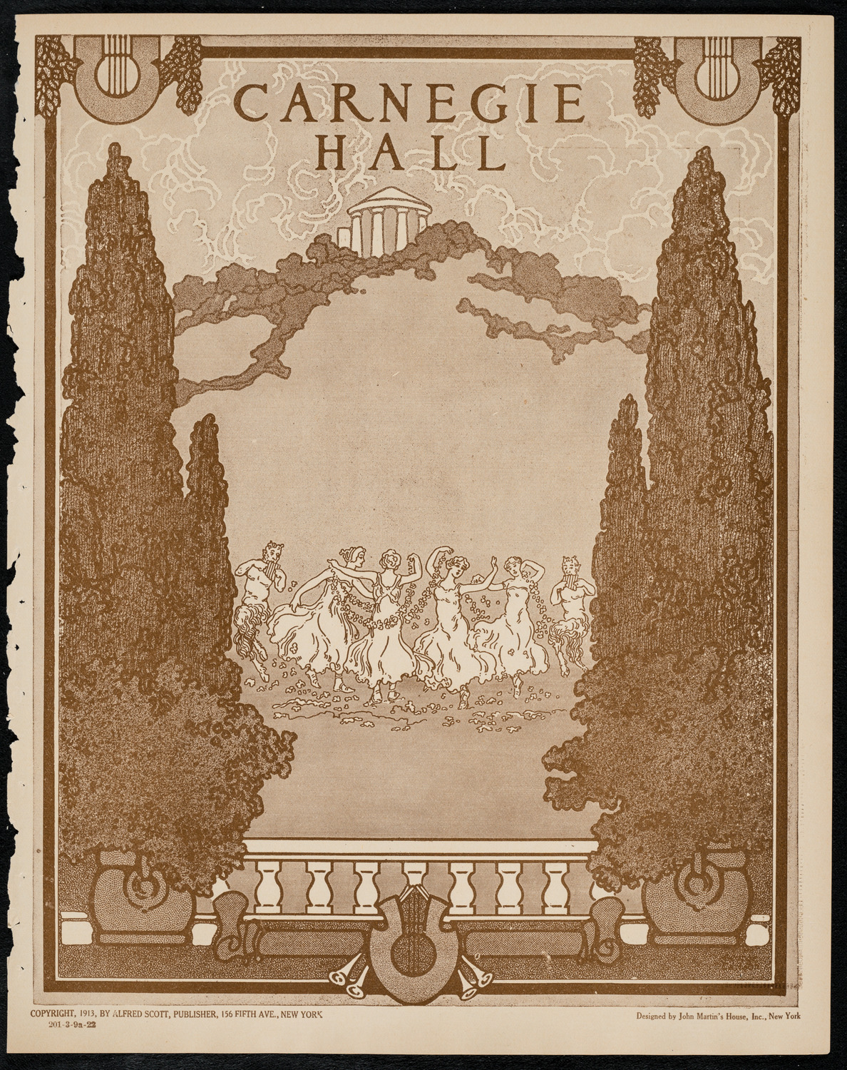 New York Symphony Orchestra, March 9, 1922, program page 1