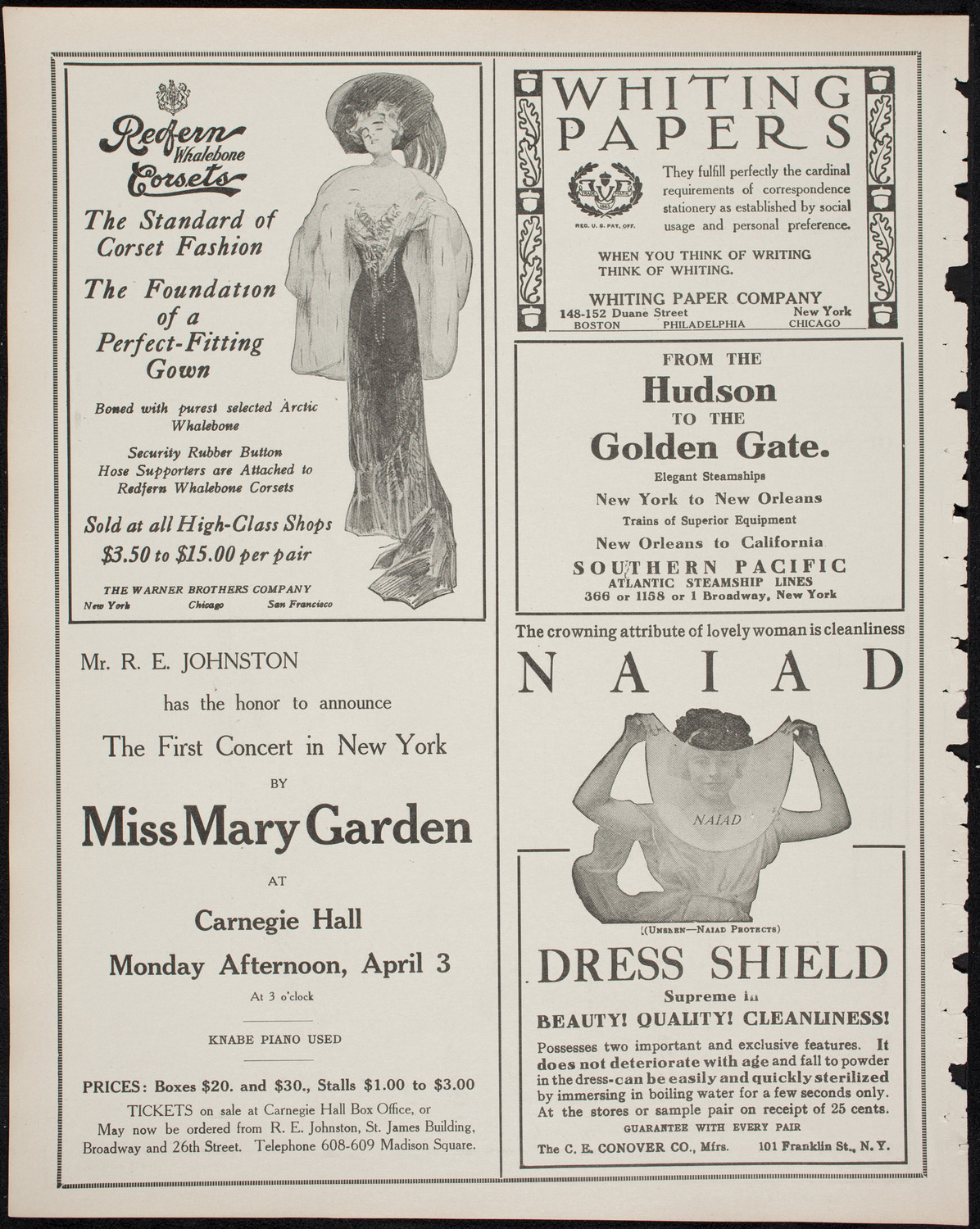 Oratorio Society of New York, March 10, 1911, program page 2