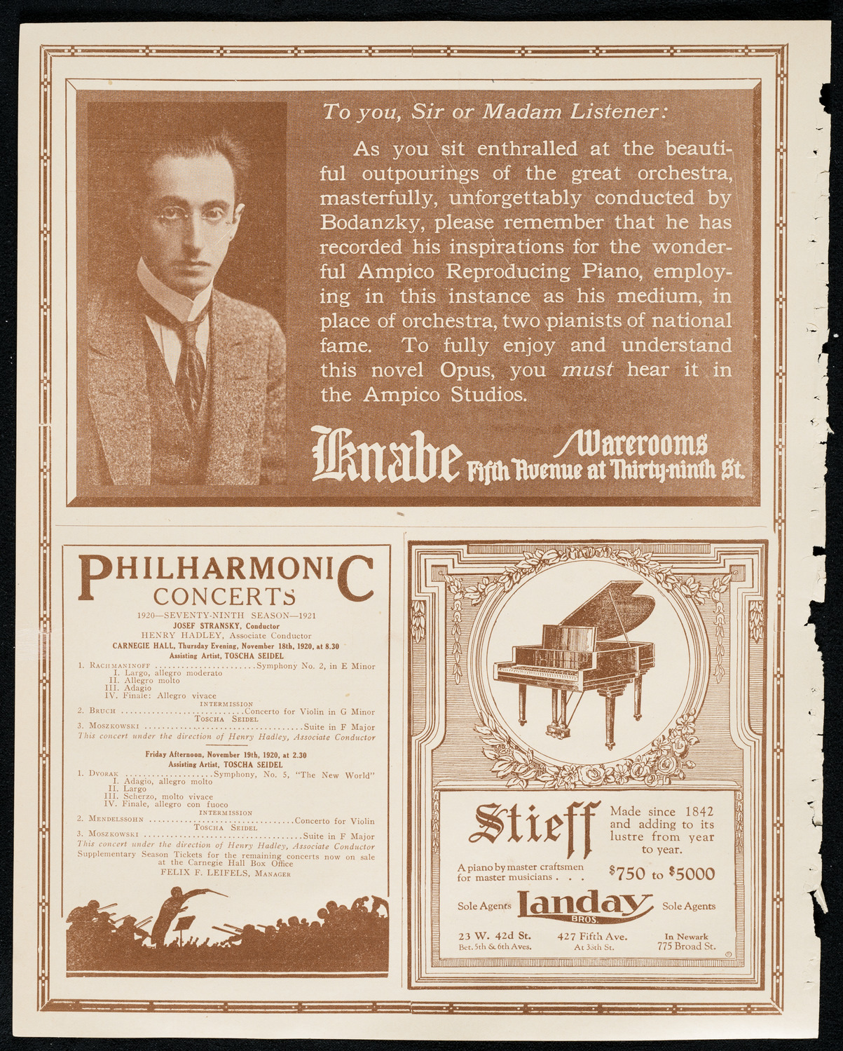 William Robyn, Tenor, November 13, 1920, program page 12