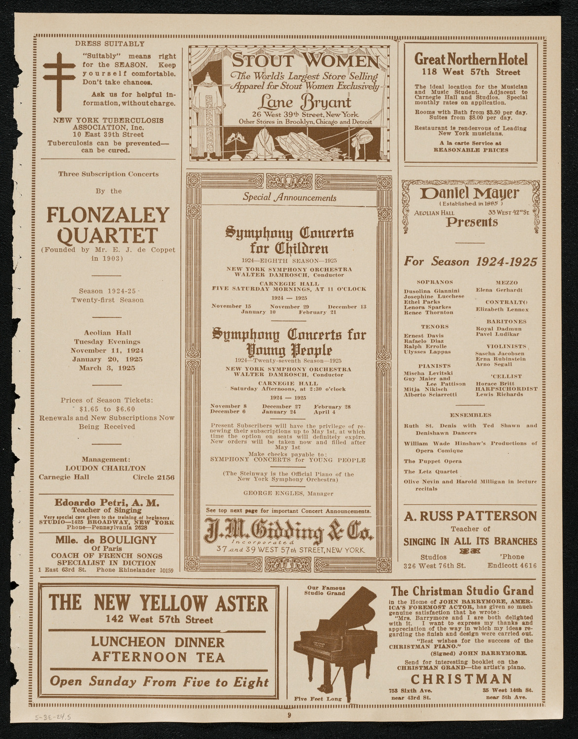 Louise Baylis Dancers, May 3, 1924, program page 9