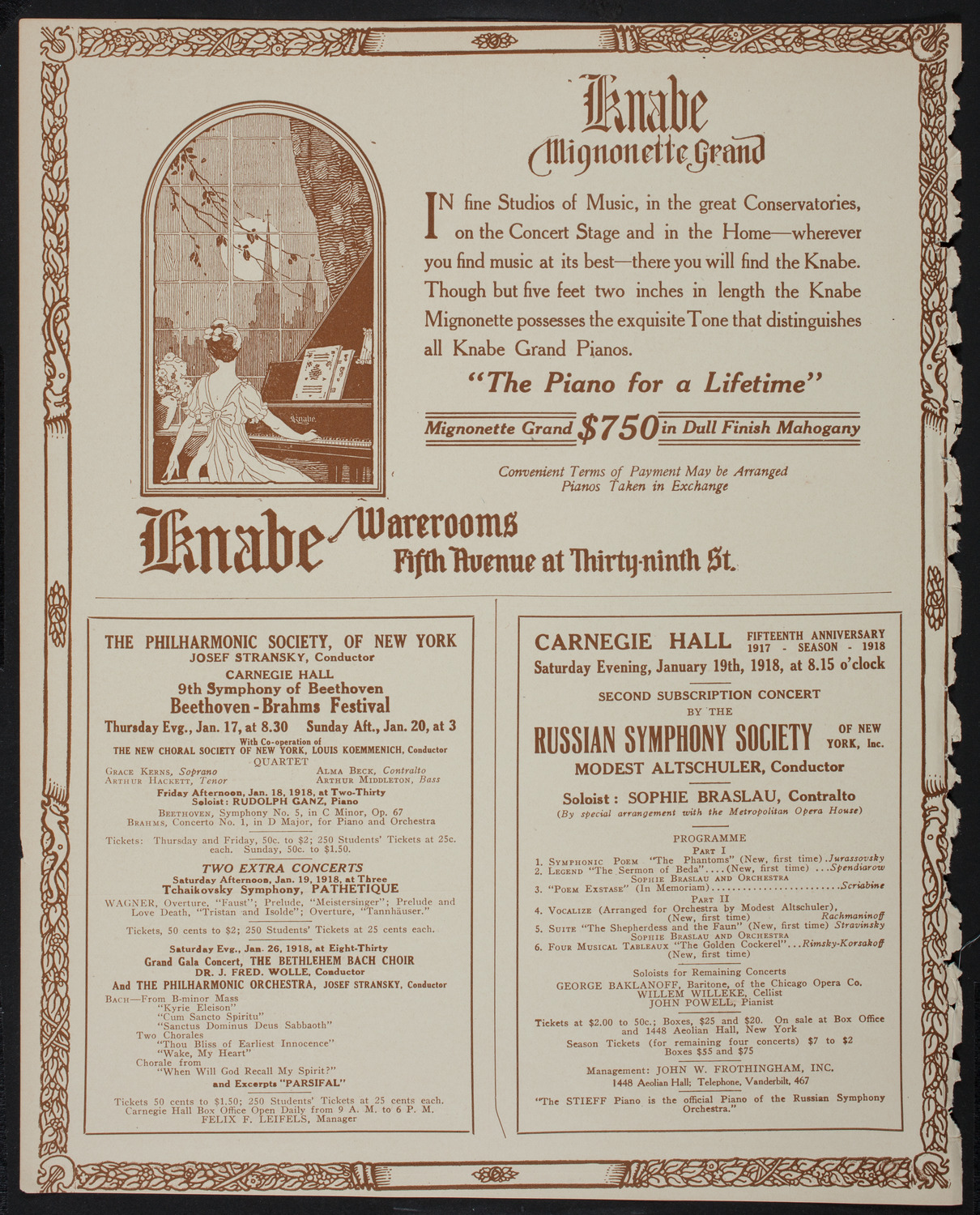 Lecture on Prisoners-of-War Camps, January 13, 1918, program page 16