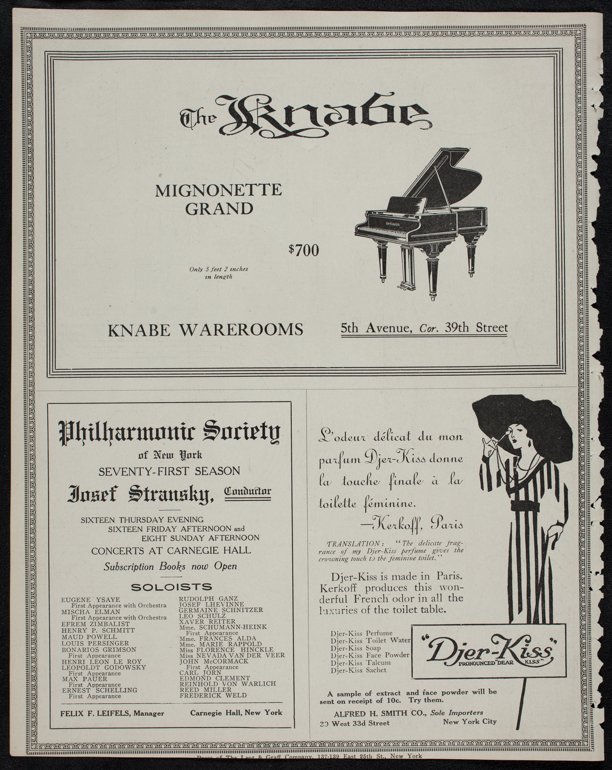 Albert Spalding, Violin, October 20, 1912, program page 12