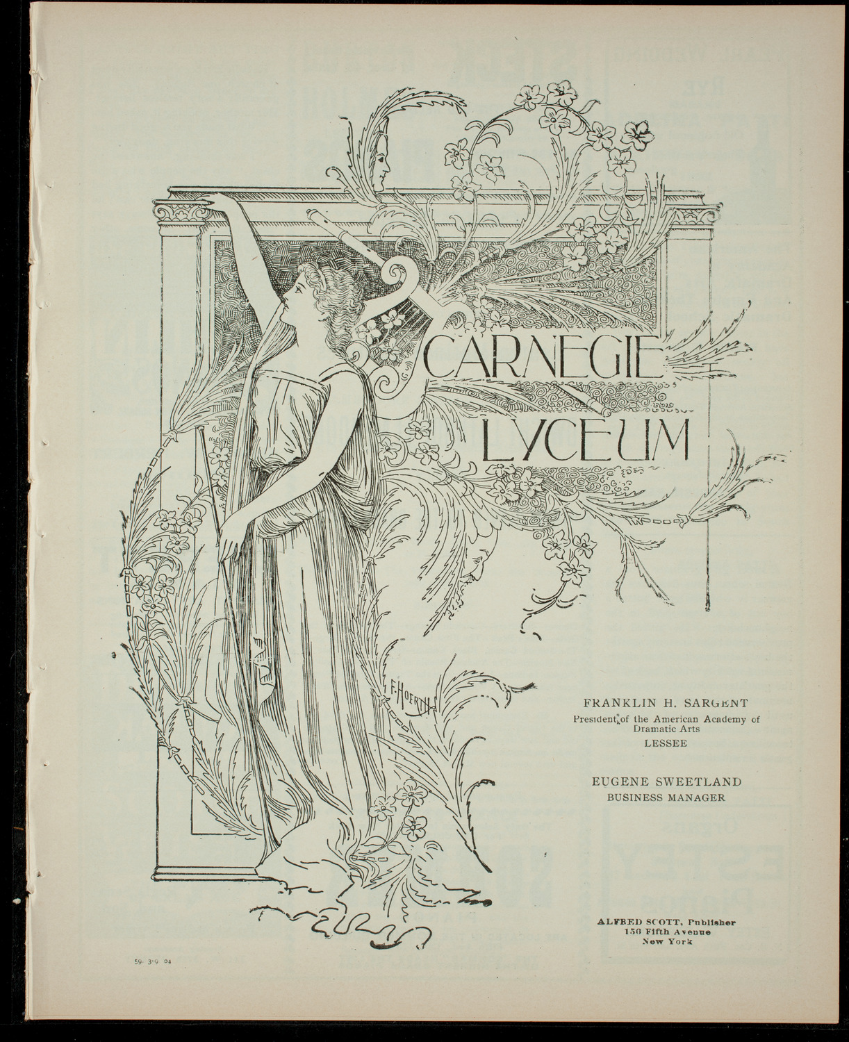 Elmendorf Lecture: From Denver to the Grand Canyon, March 9, 1904, program page 1