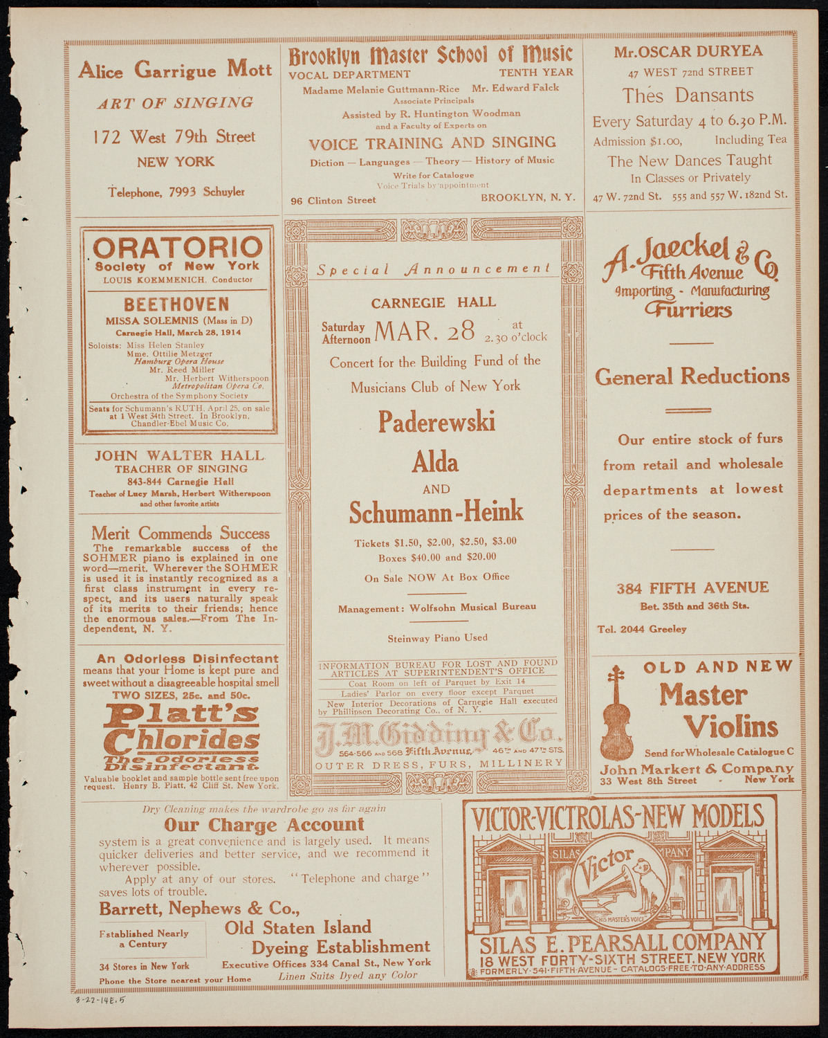 Newman Traveltalks: Rome, March 22, 1914, program page 9