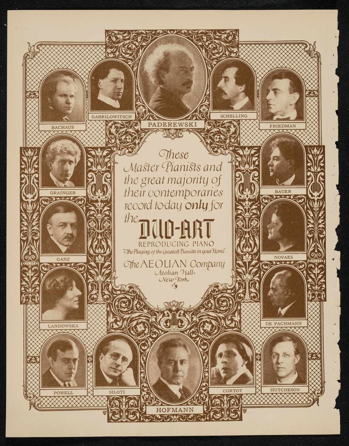 Elena Gerhardt, Soprano and Erna Rubinstein, March 14, 1924, program page 2