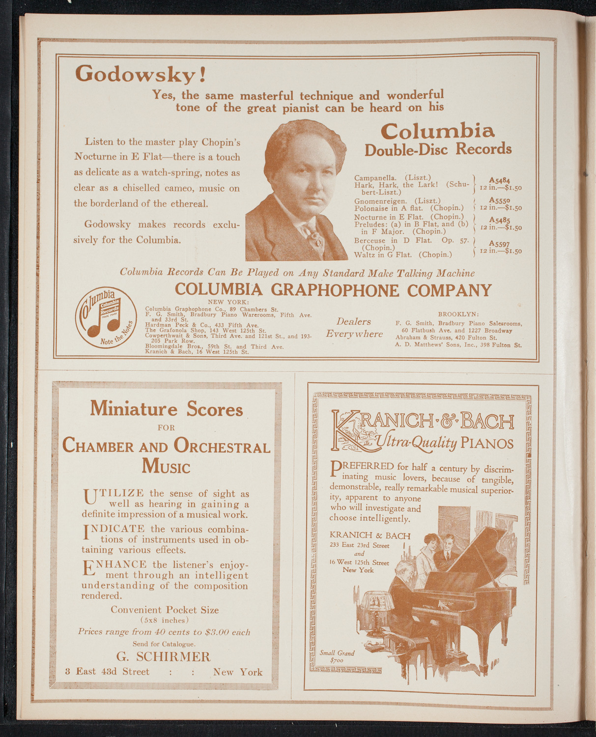 Ernest Schelling, Piano, November 17, 1915, program page 4