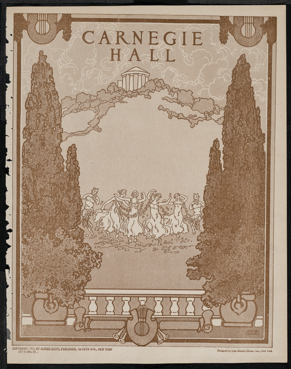 Josef Hofmann, Piano, March 20, 1921, program page 1