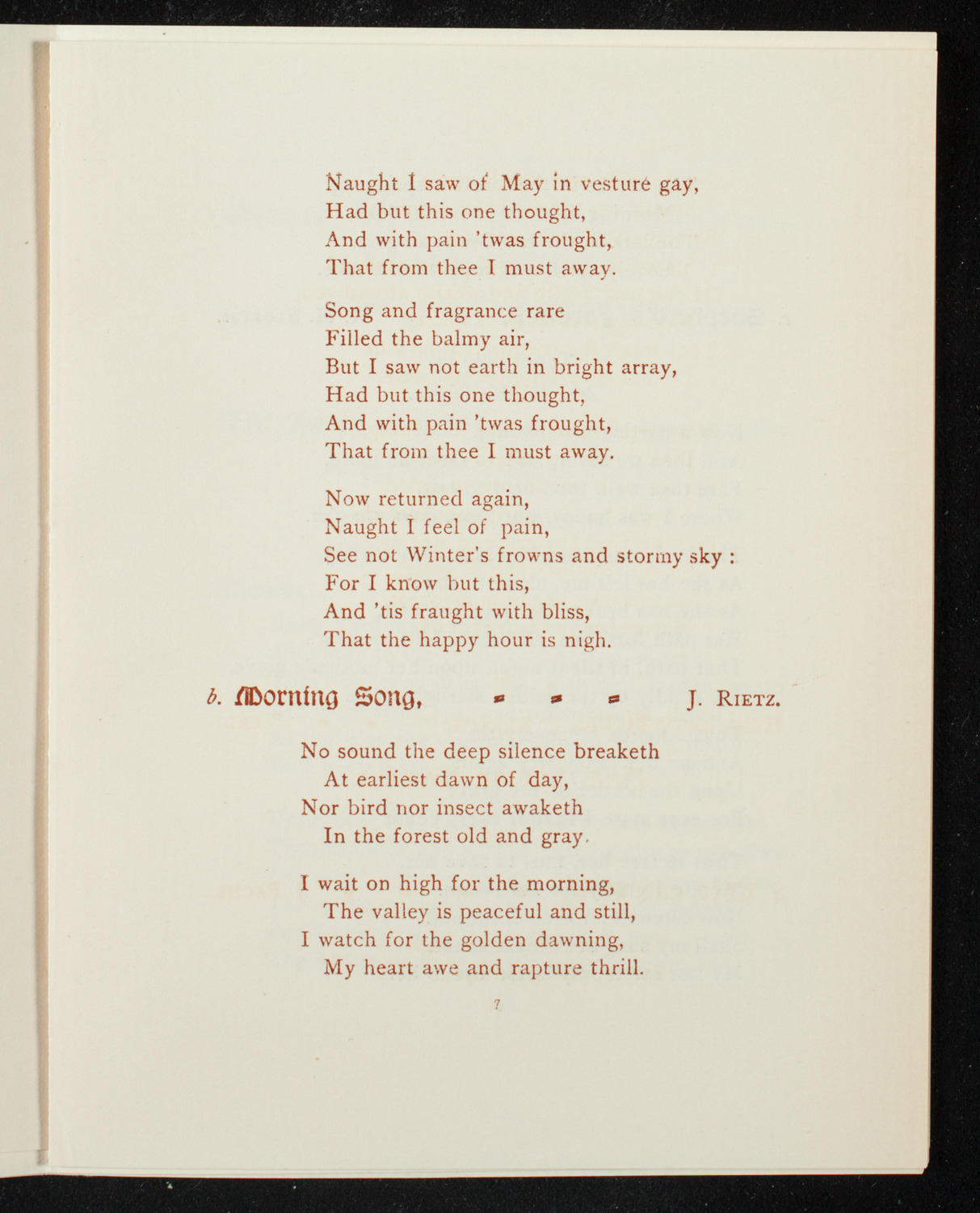 Musurgia, November 24, 1891, program page 11