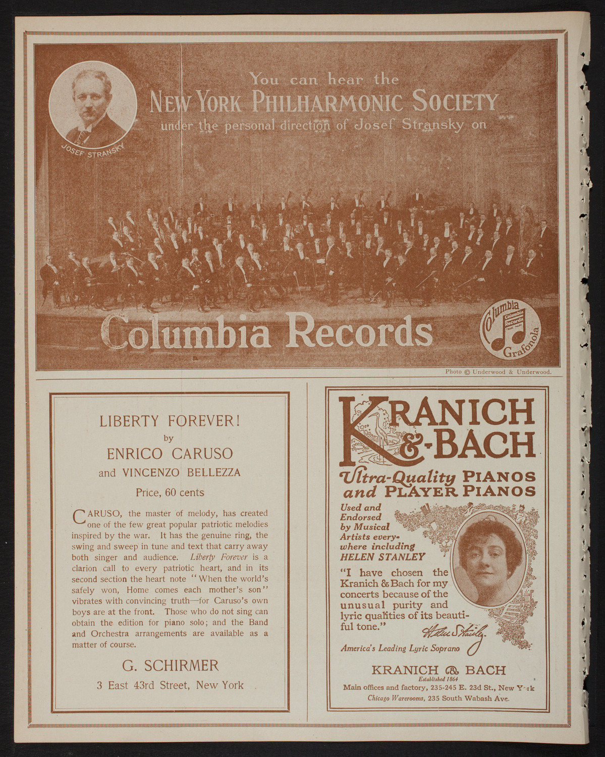 New York Philharmonic, March 3, 1918, program page 6