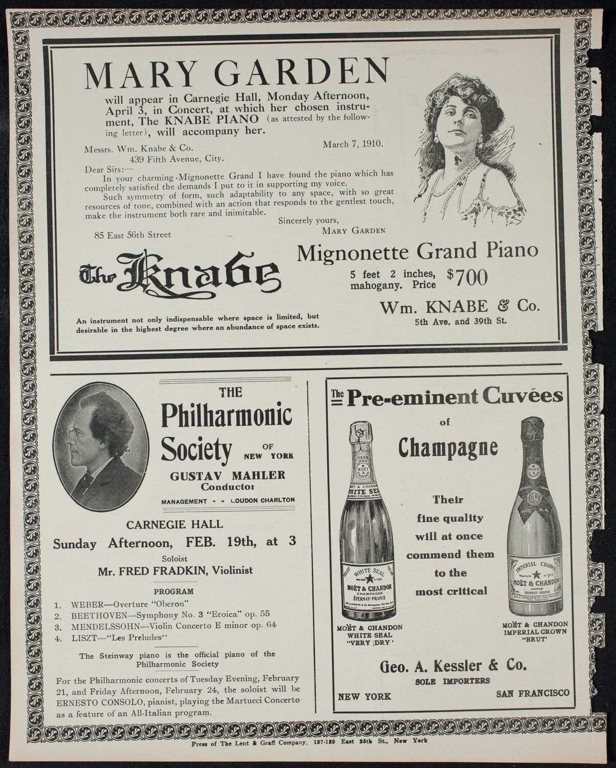 The Civic Forum, February 15, 1911, program page 12