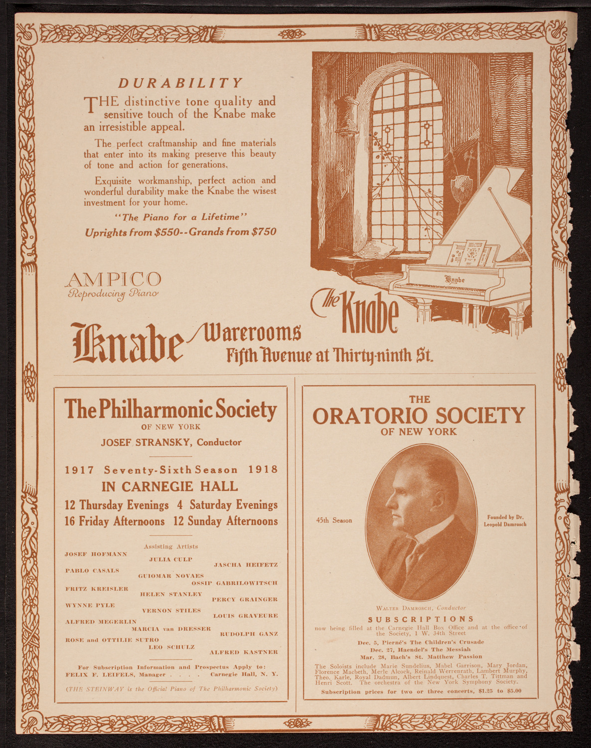 Columbus Day Celebration, October 12, 1917, program page 12