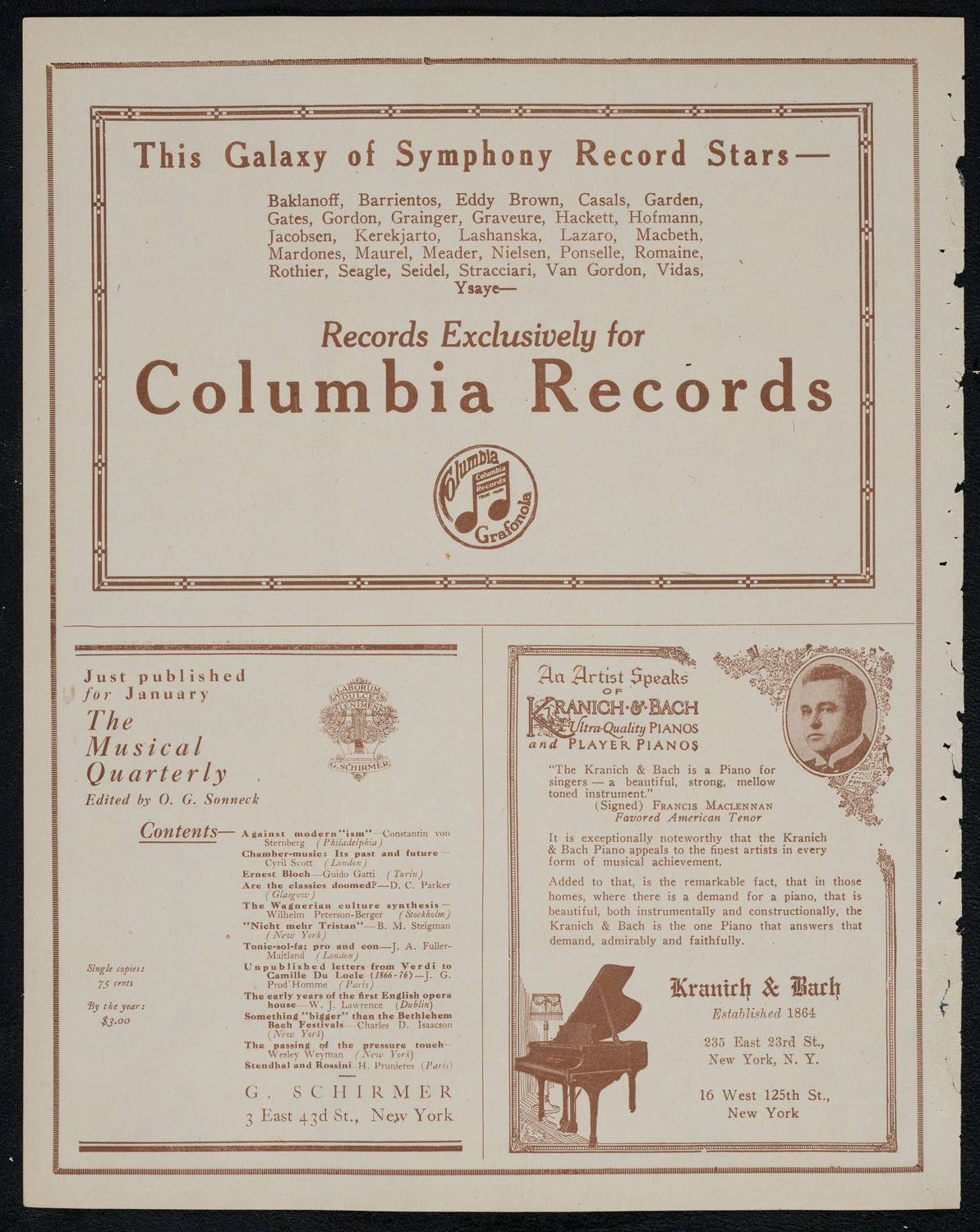 Detroit Symphony Orchestra, February 2, 1921, program page 6
