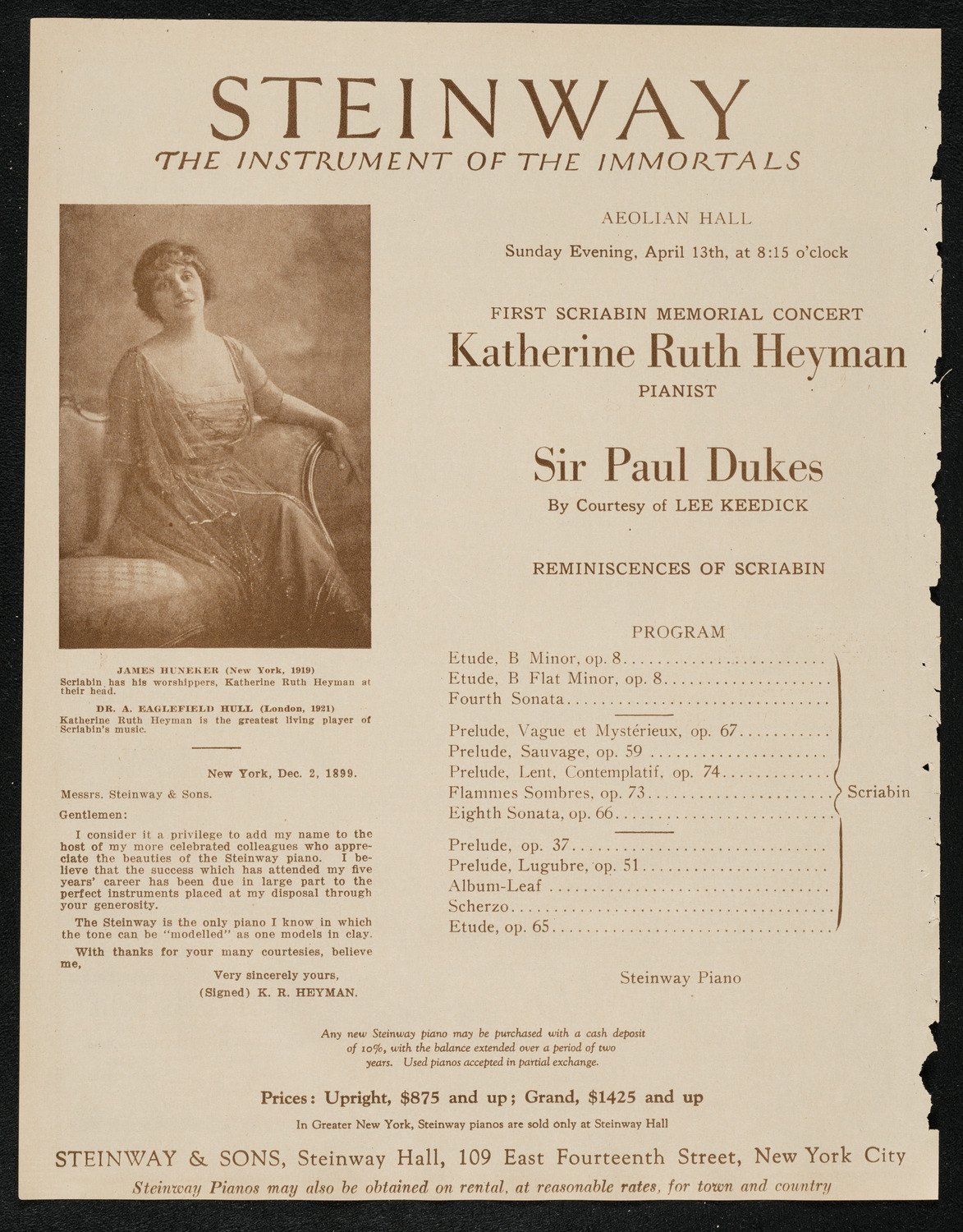 Christine Dobbins' Dancers, April 12, 1924, program page 4