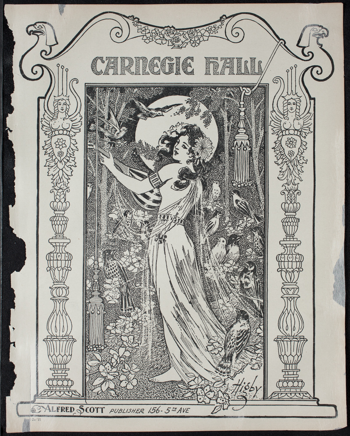 Ben Greet Players with New York Symphony Orchestra, January 2, 1911, program page 1