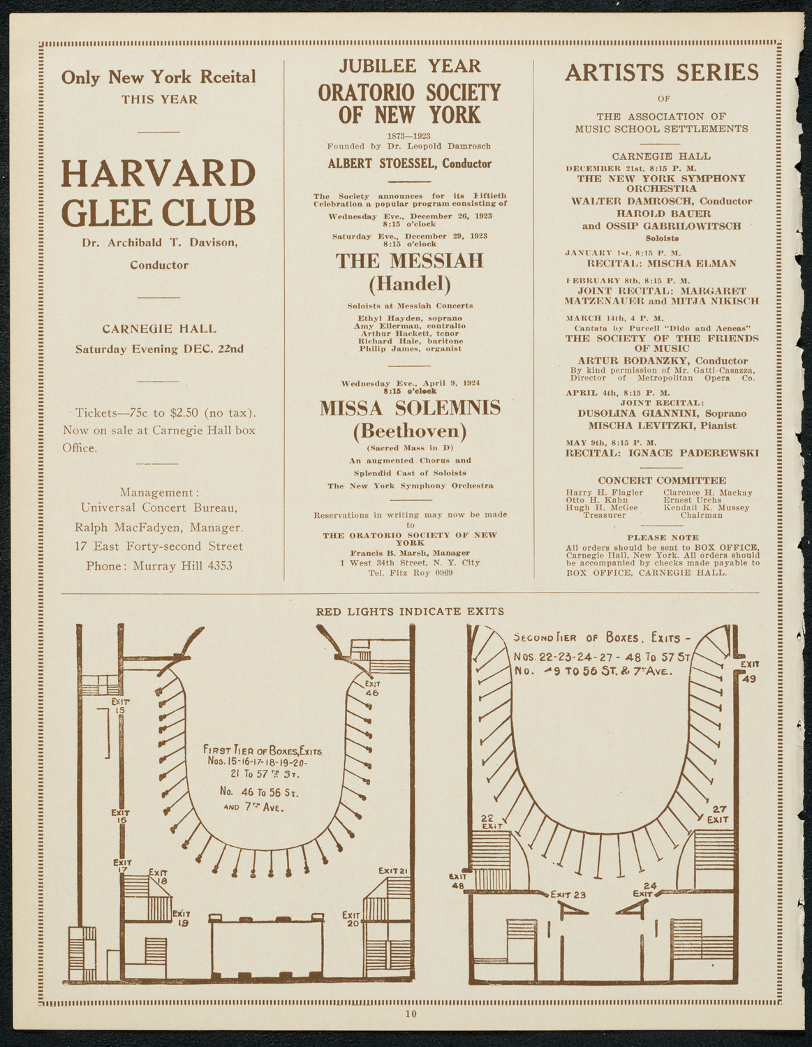 State Symphony Orchestra of New York, December 19, 1923, program page 10