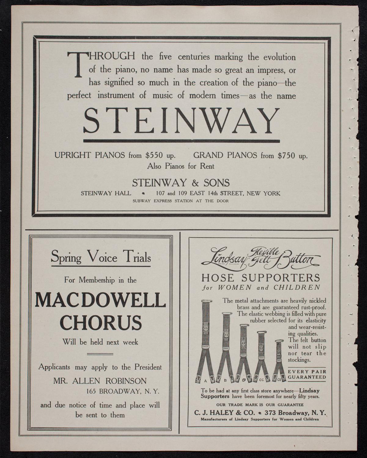 Graduation: Manhattan College, June 18, 1912, program page 4