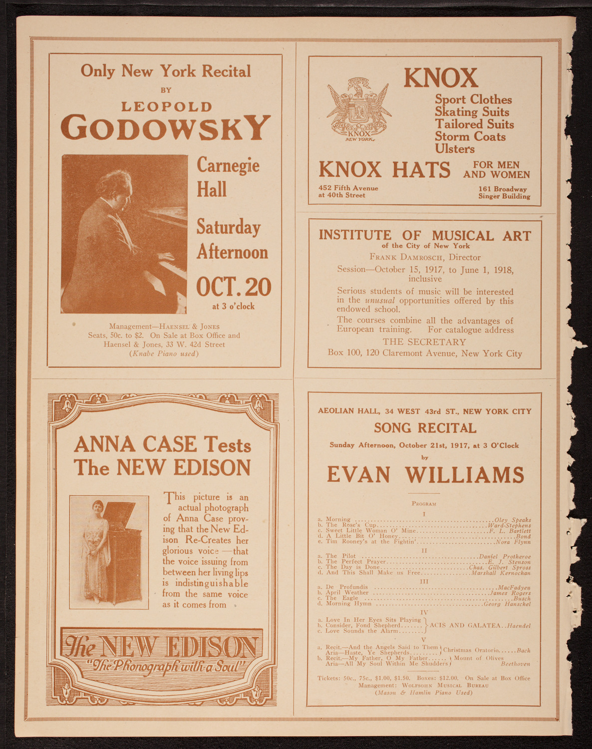 Columbus Day Celebration, October 12, 1917, program page 2