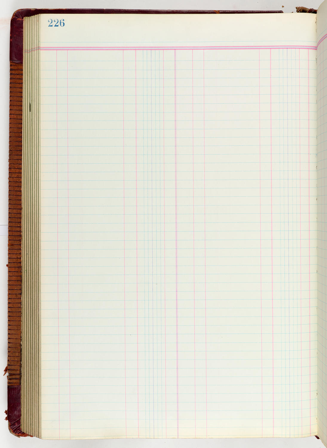 Music Hall Accounting Ledger Journal, volume 6, page 226