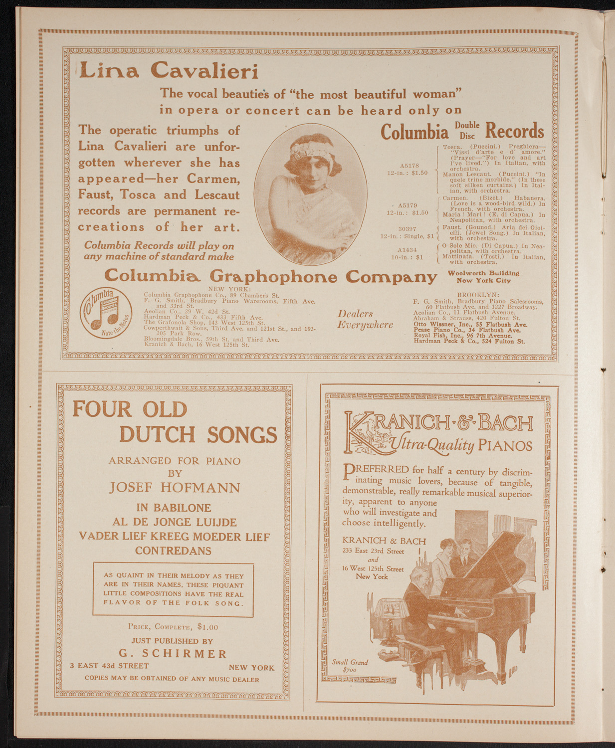 New York Philharmonic, February 20, 1916, program page 6