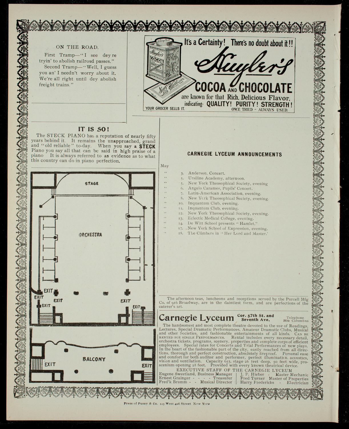 "Such is the Law" by Mary H. Ewer, May 2, 1904, program page 4